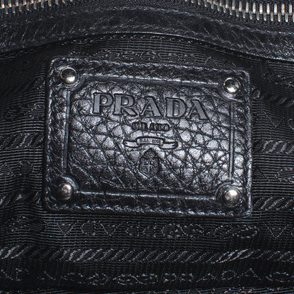 Prada Vitello Daino Shoulder Bag Black 6 of 10