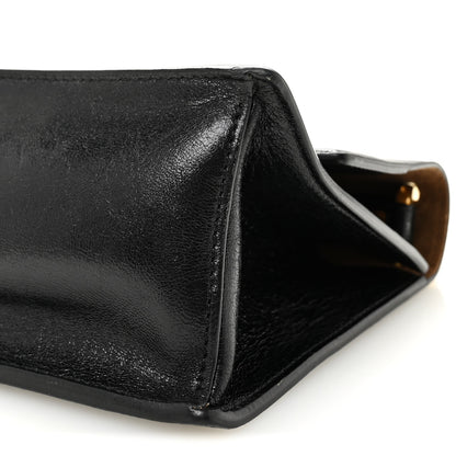 Fendi Agnello Old Shine Small Kan U Shoulder Bag Black 9 of 9