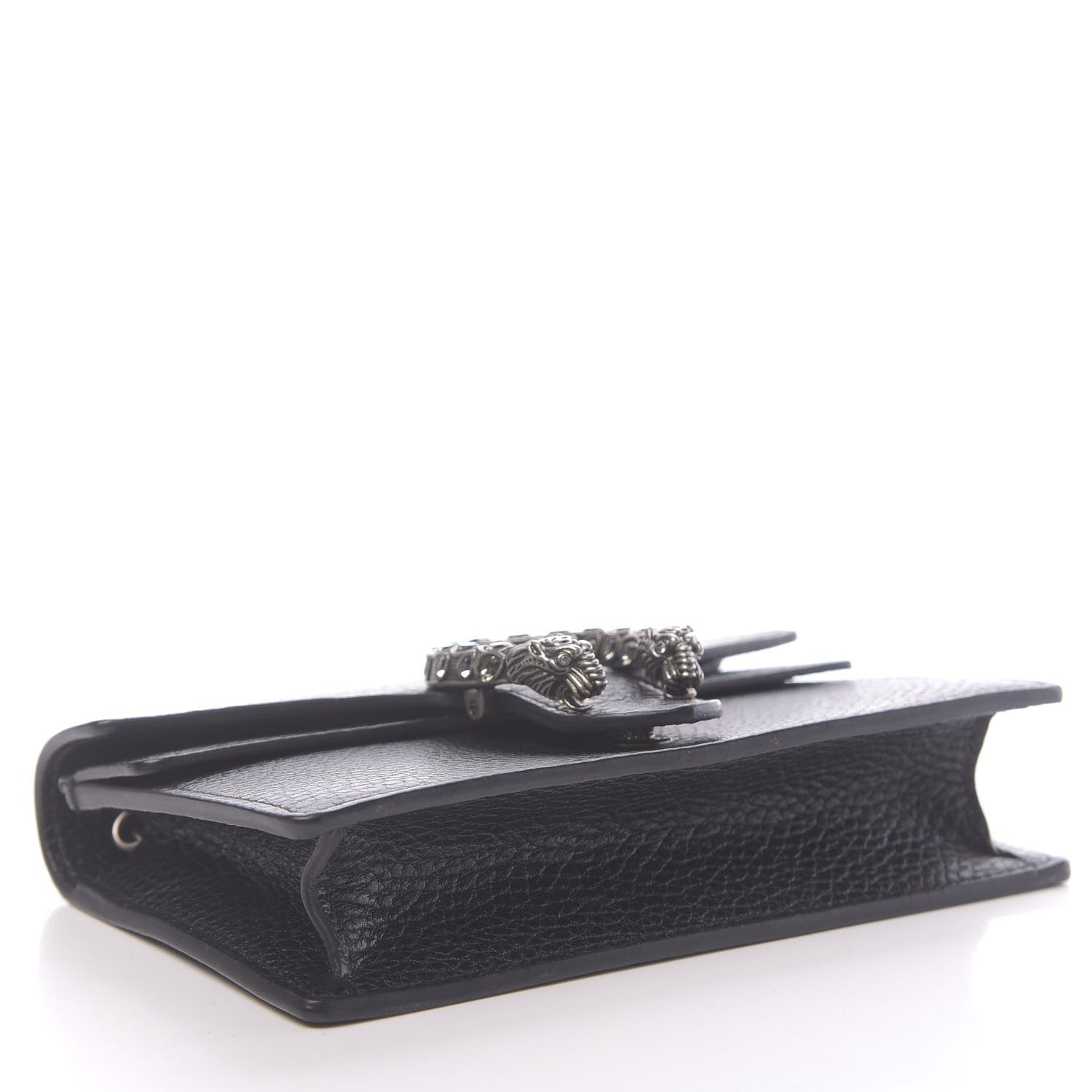 Gucci Calfskin Super Mini Dionysus Shoulder Bag Black 4 of 9