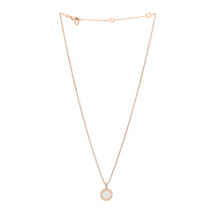 Bulgari 18K Rose Gold Diamond Black Onyx Mother of Pearl BVLGARI BVLGARI Pendant Necklace 3 of 5