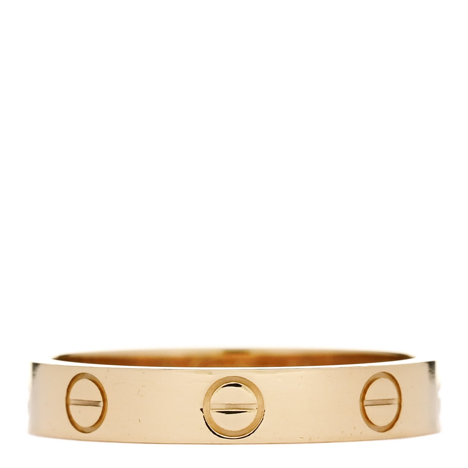 Cartier 18K Yellow Gold 3.5mm LOVE Wedding Band Ring 56 7.5 1 of 5