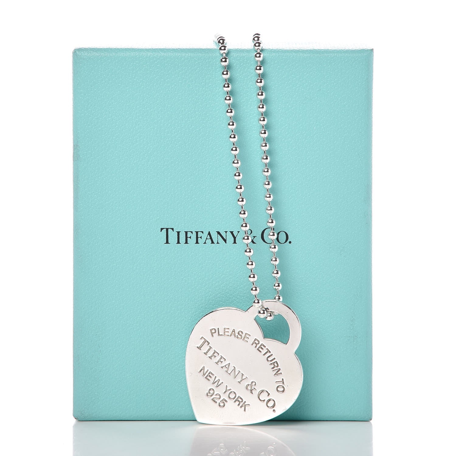 Tiffany Sterling Silver Long Return to Tiffany Heart Pendant Necklace 8 of 8