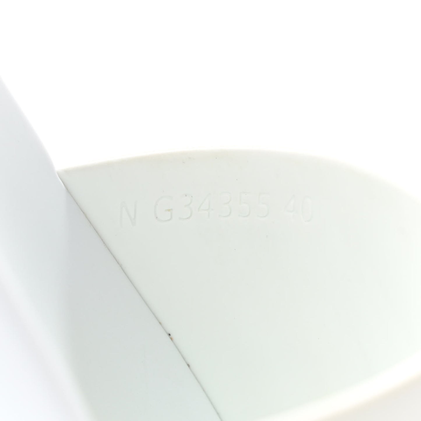 Rubber CC Flat Slide Sandals 40 White