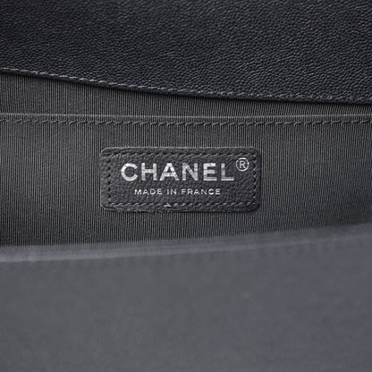 Chanel Caviar Quilted Medium Boy Flap Charcoal 6 of 12