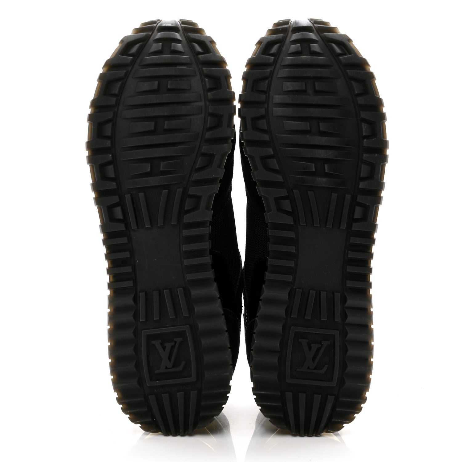 Louis Vuitton Suede Monogram Run Away Sneakers 39 Black 5 of 11