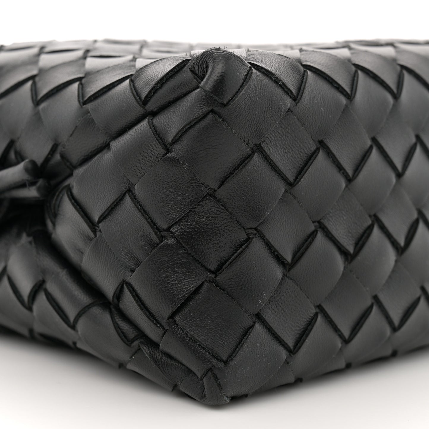 Nappa Intrecciato Small Loop Camera Bag Black