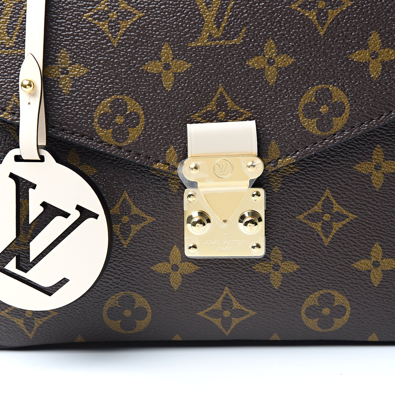 Louis Vuitton Monogram Braided Pochette Metis Creme Beige 9 of 9