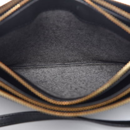 Celine Lambskin Small Trio Crossbody Bag Black 6 of 11