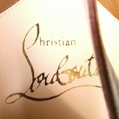 Christian Louboutin Leather Hai 100 Slingback Pumps 39.5 Camel 6 of 8