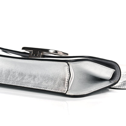 Valentino Garavani Metallic Calfskin VSling Belt Bag Silver 5 of 14