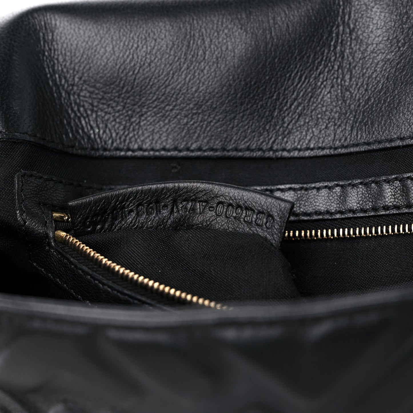 Nappa FF 1974 Embossed Baguette Black