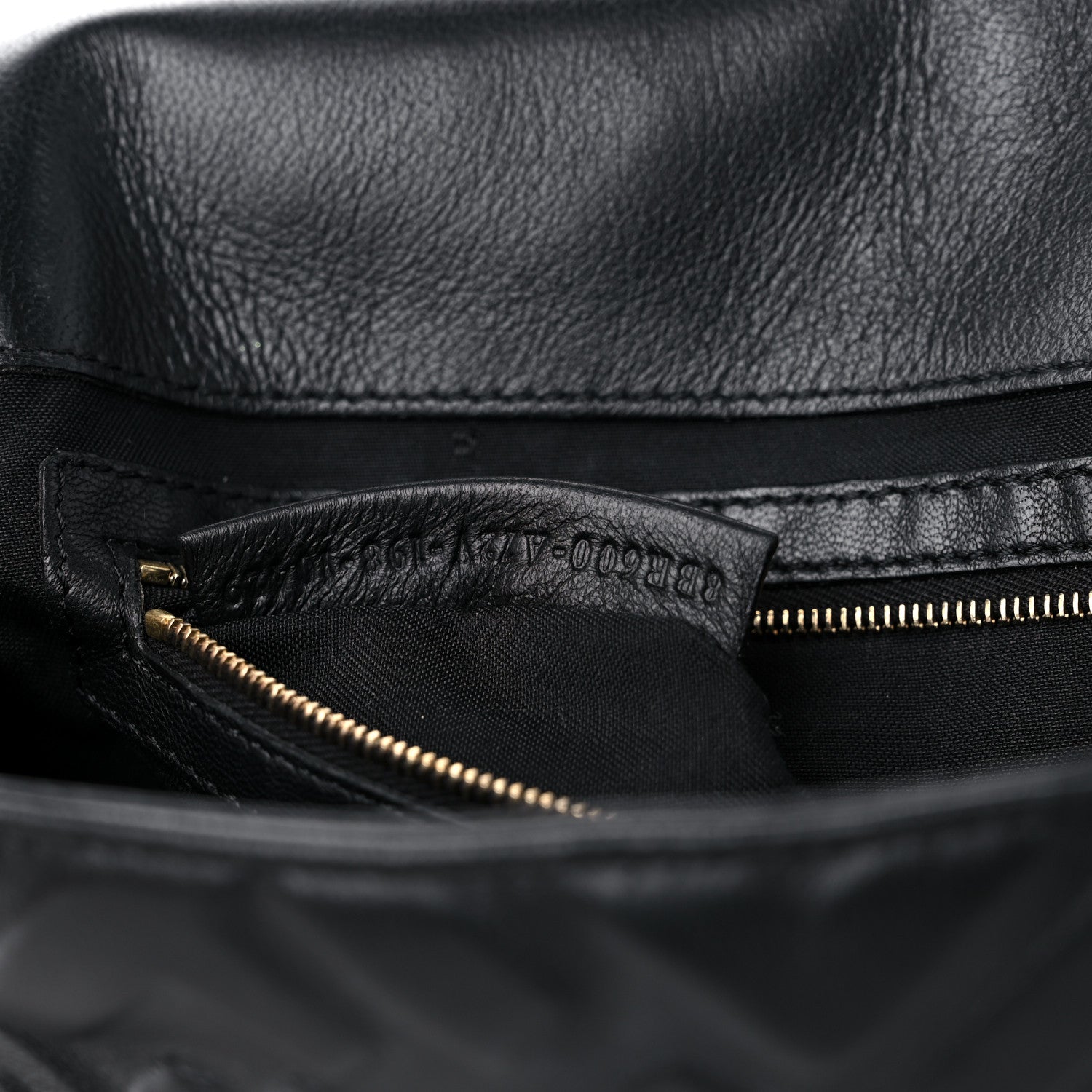 Fendi Nappa FF 1974 Embossed Baguette Black 7 of 11