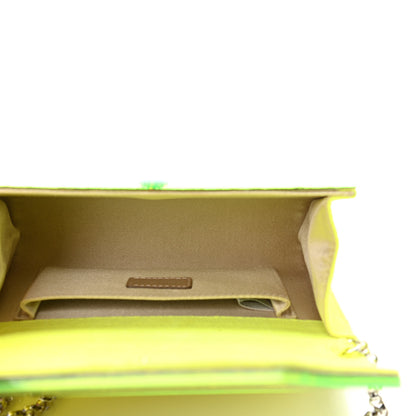 Jimmy Choo Acrylic Coarse Glitter Candy Clutch Neon Yellow 4 of 8