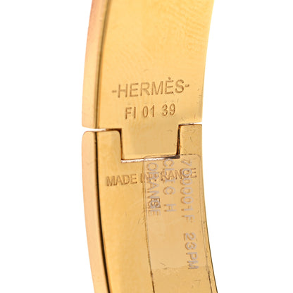Hermes Enamel Narrow Clic Clac H Bracelet PM Orange 4 of 5