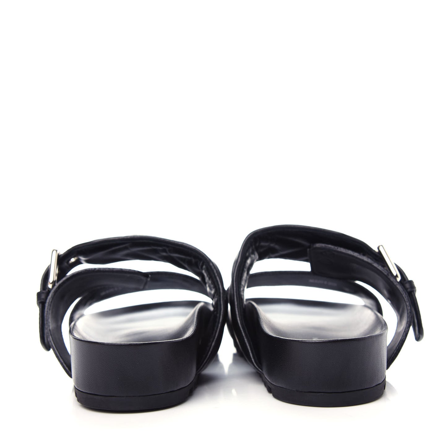 Calfskin New Wave Bom Dia Mule Sandals 36 Black