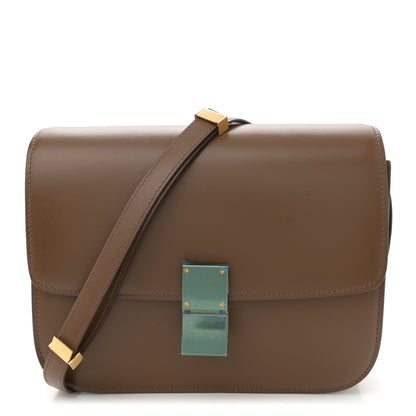 Celine Smooth Calfskin Medium Classic Box Flap Bag Camel 1 of 14