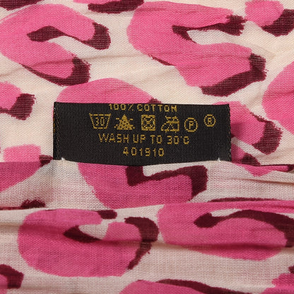 Louis Vuitton Cotton Leopard Stole Corail 4 of 7