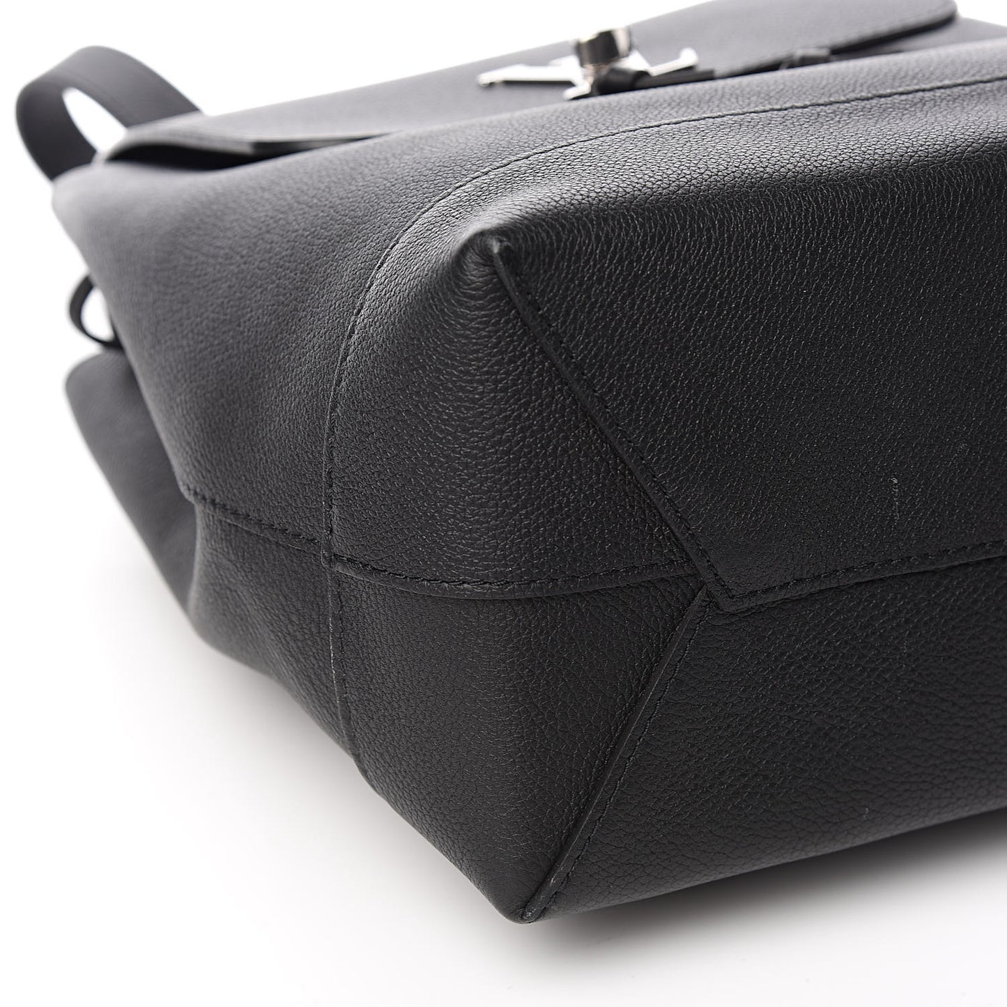 Calfskin Lockme Backpack Black