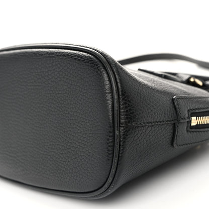 Gucci Dollar Calfskin Small GG Charm Dome Bag Black 10 of 12