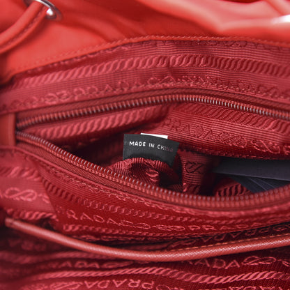 Prada Tessuto Nylon Saffiano Vela Backpack Rosso 6 of 10