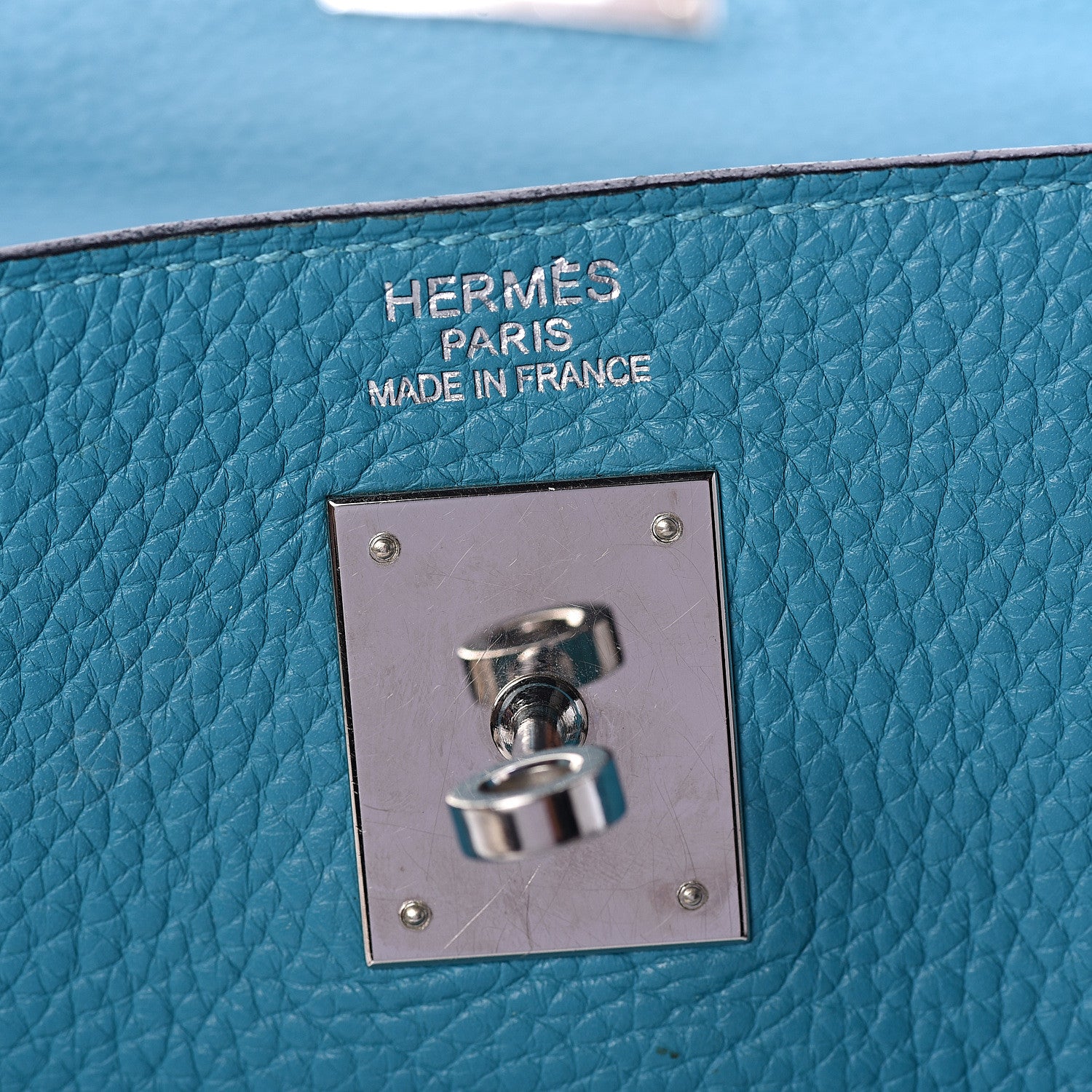 Hermes Taurillon Clemence Kelly Retourne 35 Bleu Izmir 12 of 33