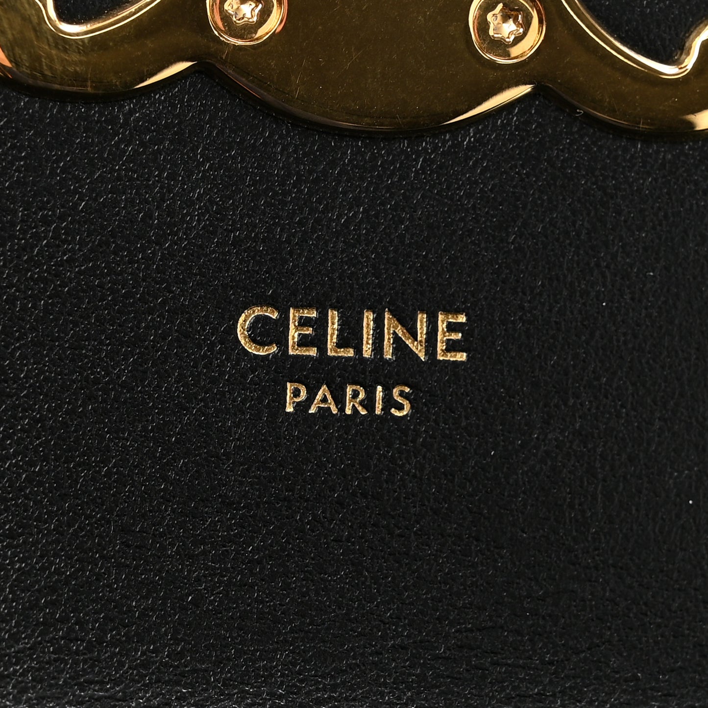 Shiny Calfskin Mini Triomphe Black