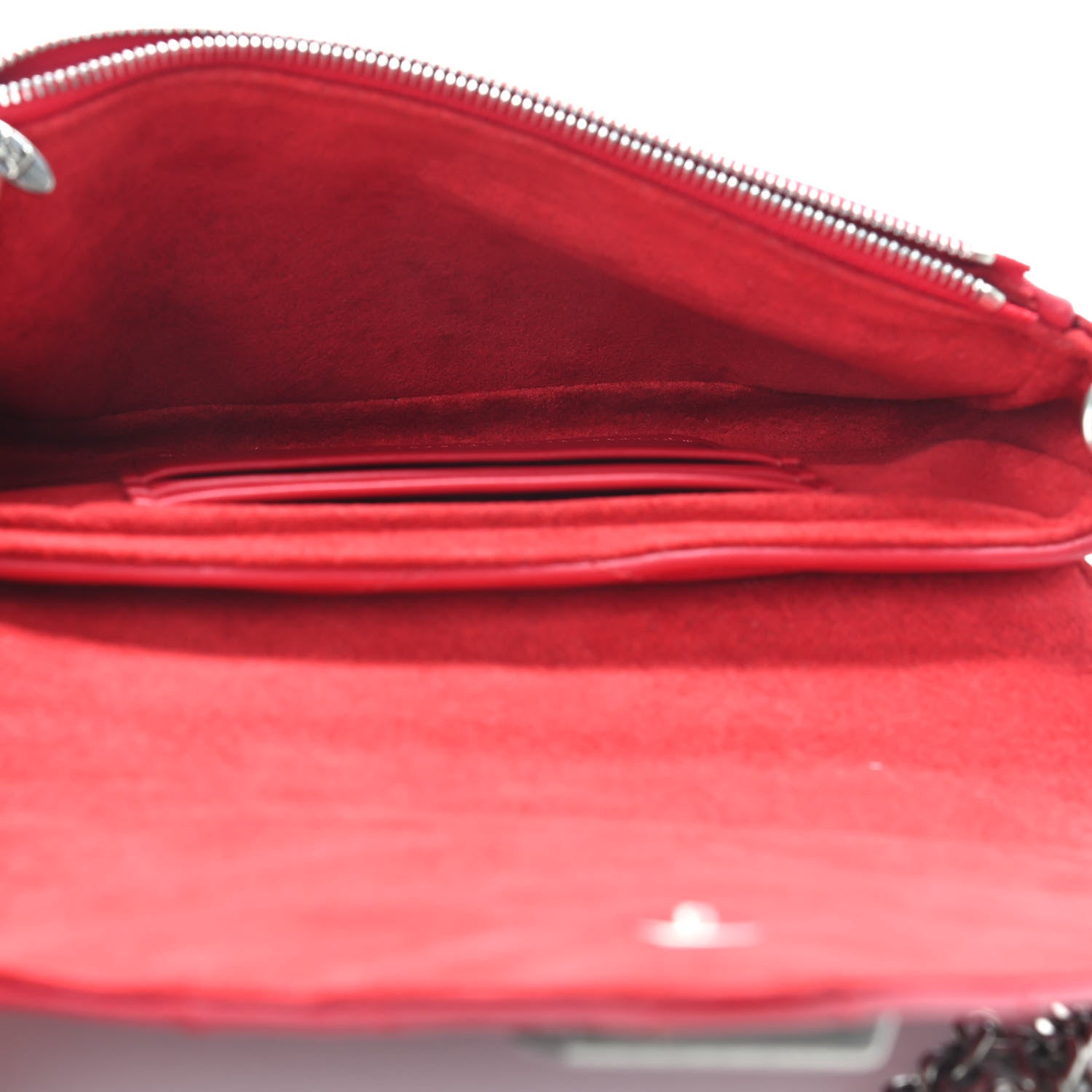 Louis Vuitton Calfskin New Wave Chain Pochette Scarlet 5 of 9