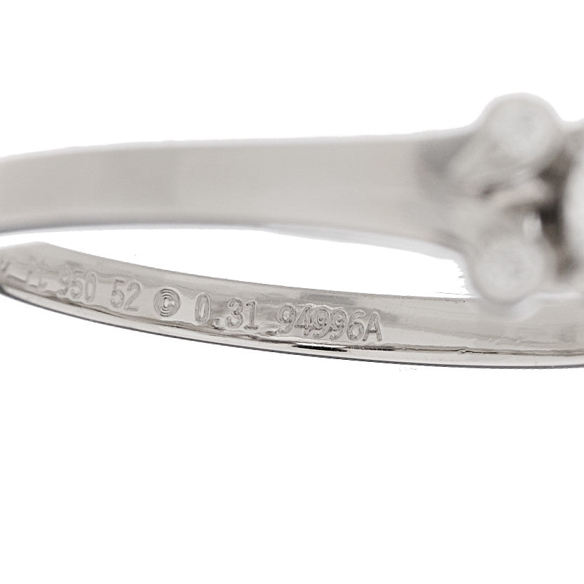 Platinum Diamond .31ct Ballerine Engagement Ring 52 6