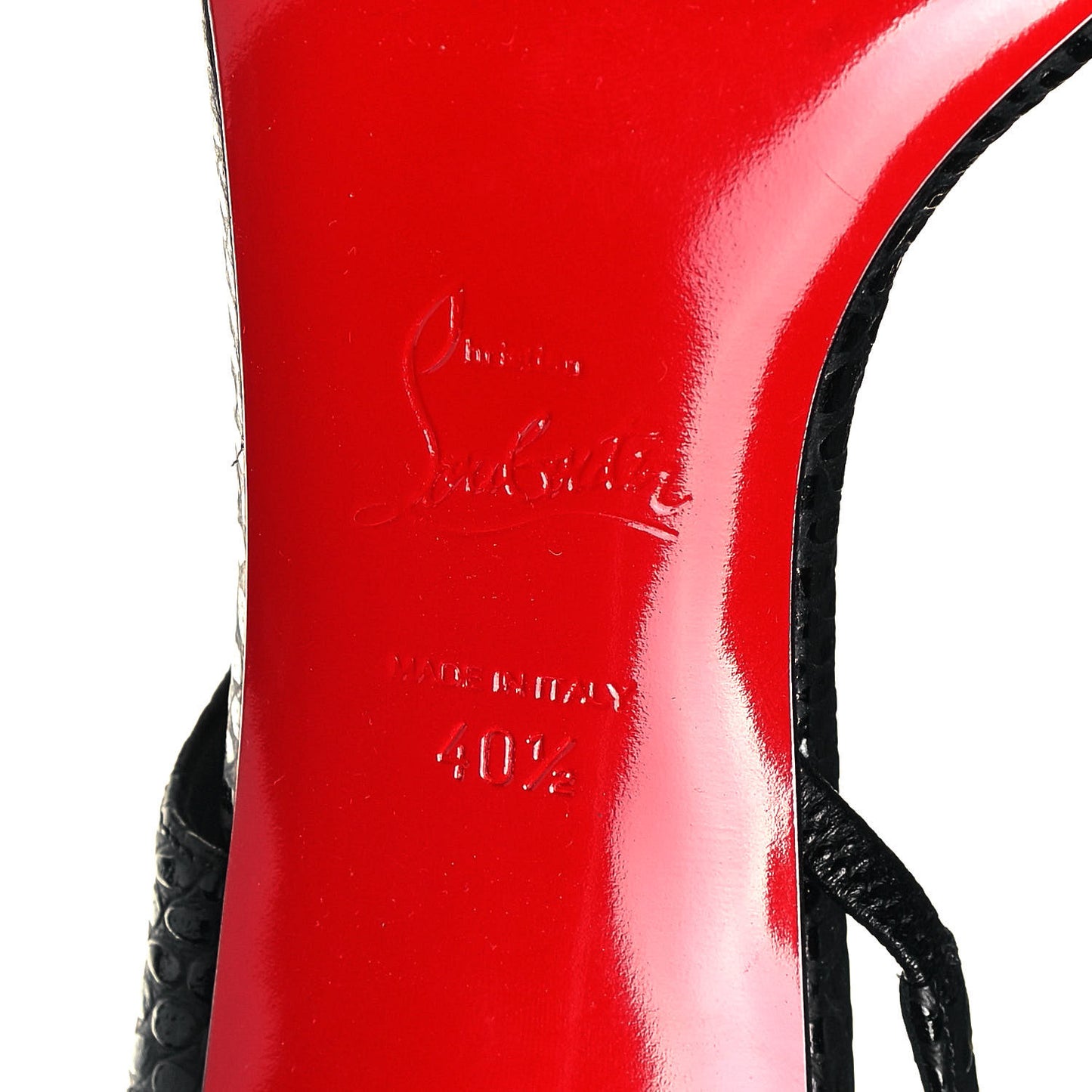 Calfskin Brandina 85 Slingback Pumps 40.5 Black