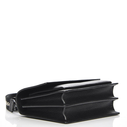 Saint Laurent Grained Calfskin Medium Monogram Sunset Black Ecru 4 of 5