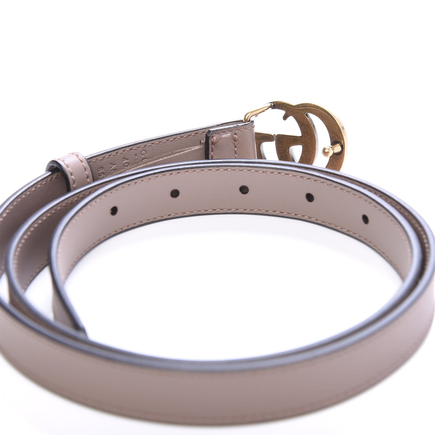 Calfskin Double G 20mm Belt 85 34 Porcelain Rose
