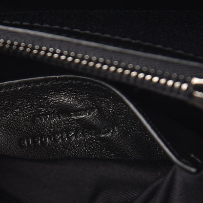Saint Laurent Sheepskin Matelasse Chevron Monogram Medium College Bag Black 7 of 10