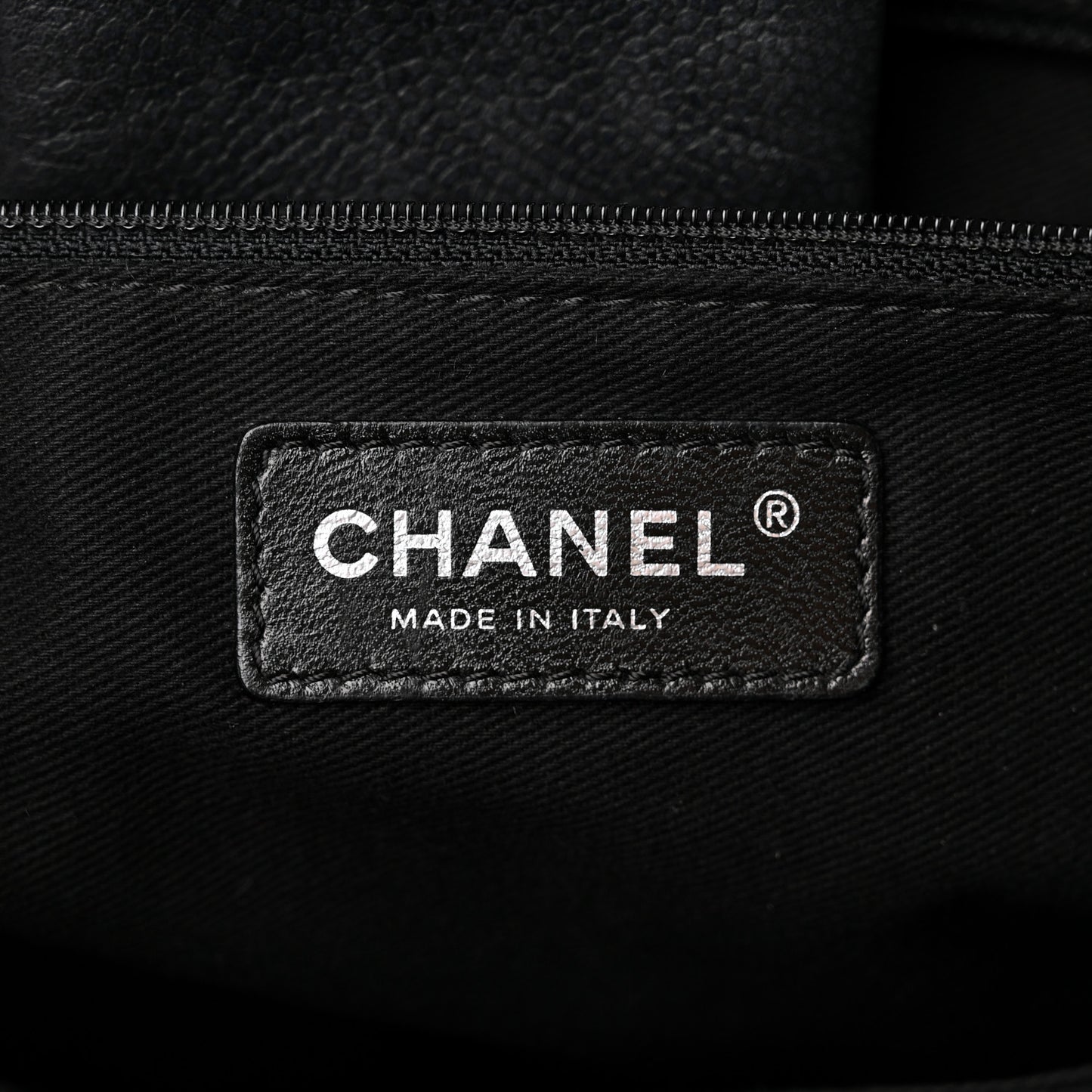 Caviar Large Executive Cerf Shopper Tote Black