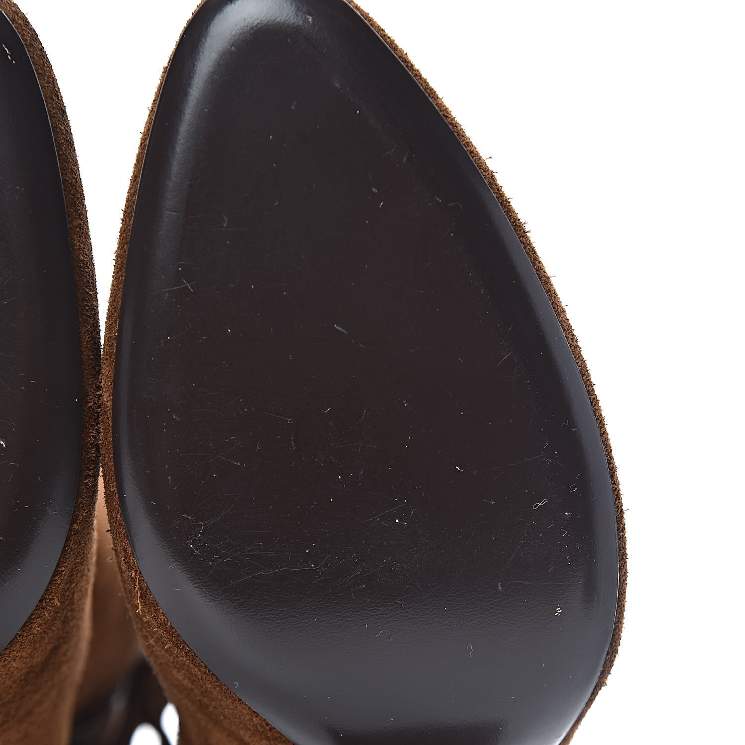 Saint Laurent Suede Loulou Ankle 95 Zip Boot 40 Dark Brown 10 of 10