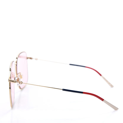 Gucci Rectangular Frame Interlocking G Sunglasses GG0394S Pink 3 of 8