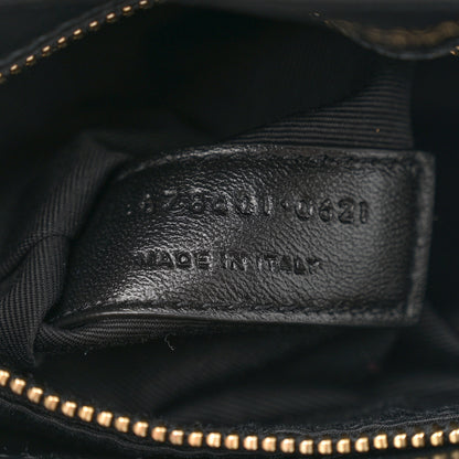 Saint Laurent Calfskin Y Quilted Monogram Toy Loulou Crossbody Bag Black 7 of 10