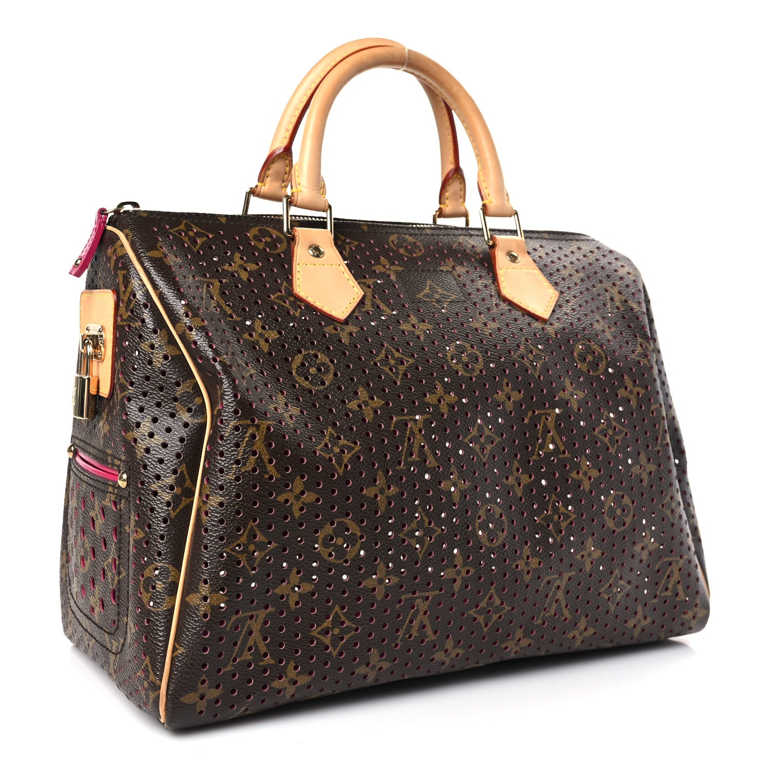 Louis Vuitton Monogram Perforated Speedy 30 Fuchsia 3 of 8