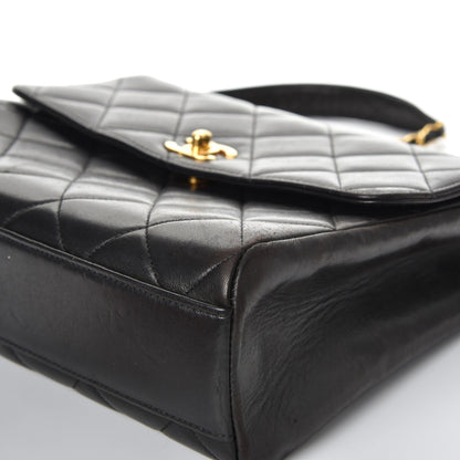 Chanel Lambskin Quilted Shoulder Flap Black 10 of 14
