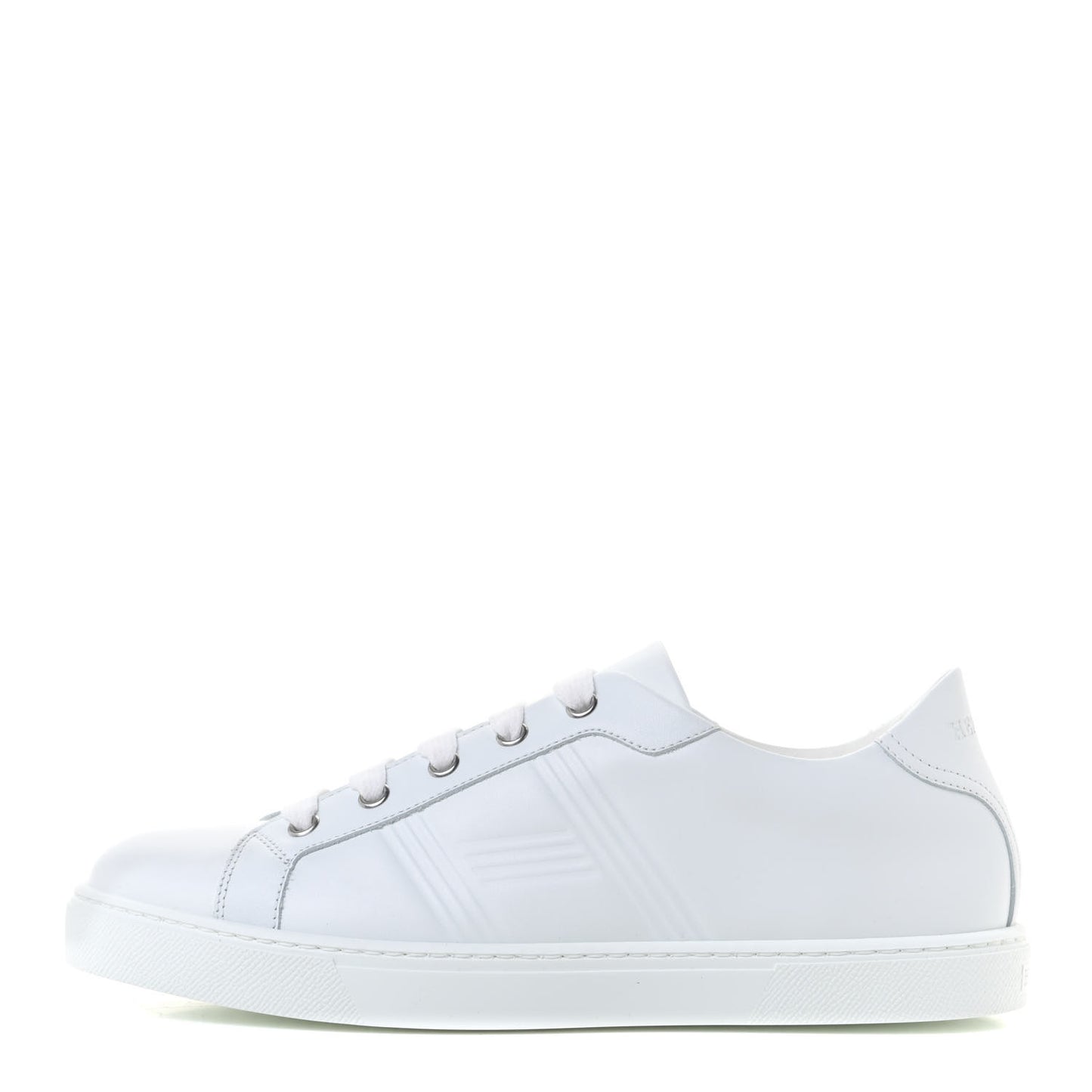 Calfskin Womens Advantage Sneakers 39 White