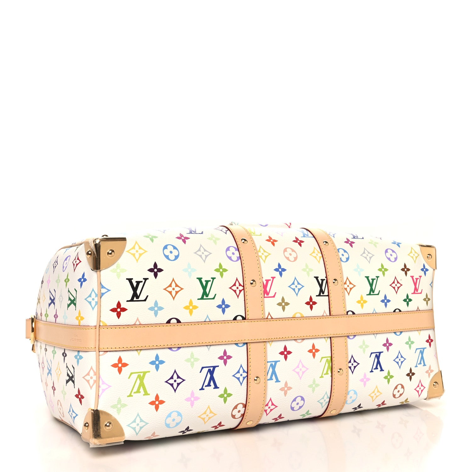 Louis Vuitton LV X TM Monogram Multicolor Keepall Bandouliere 45 White 3 of 10