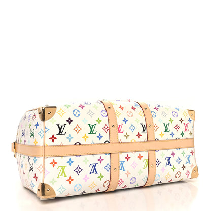 Louis Vuitton LV X TM Monogram Multicolor Keepall Bandouliere 45 White 3 of 10