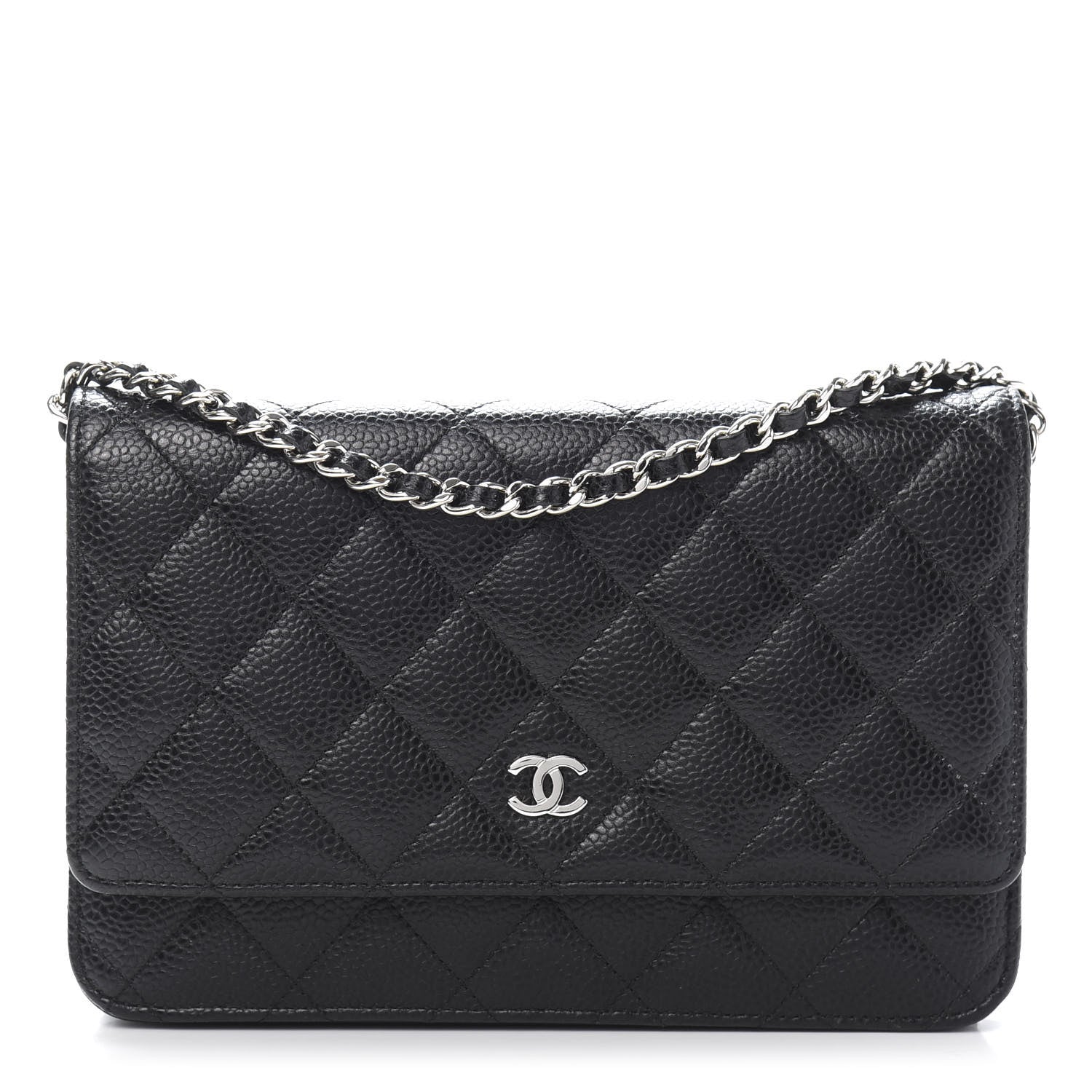 Chanel Caviar Quilted Wallet On Chain WOC Black 1 of 11