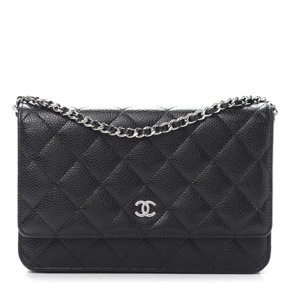 Chanel Caviar Quilted Wallet On Chain WOC Black 1 of 11