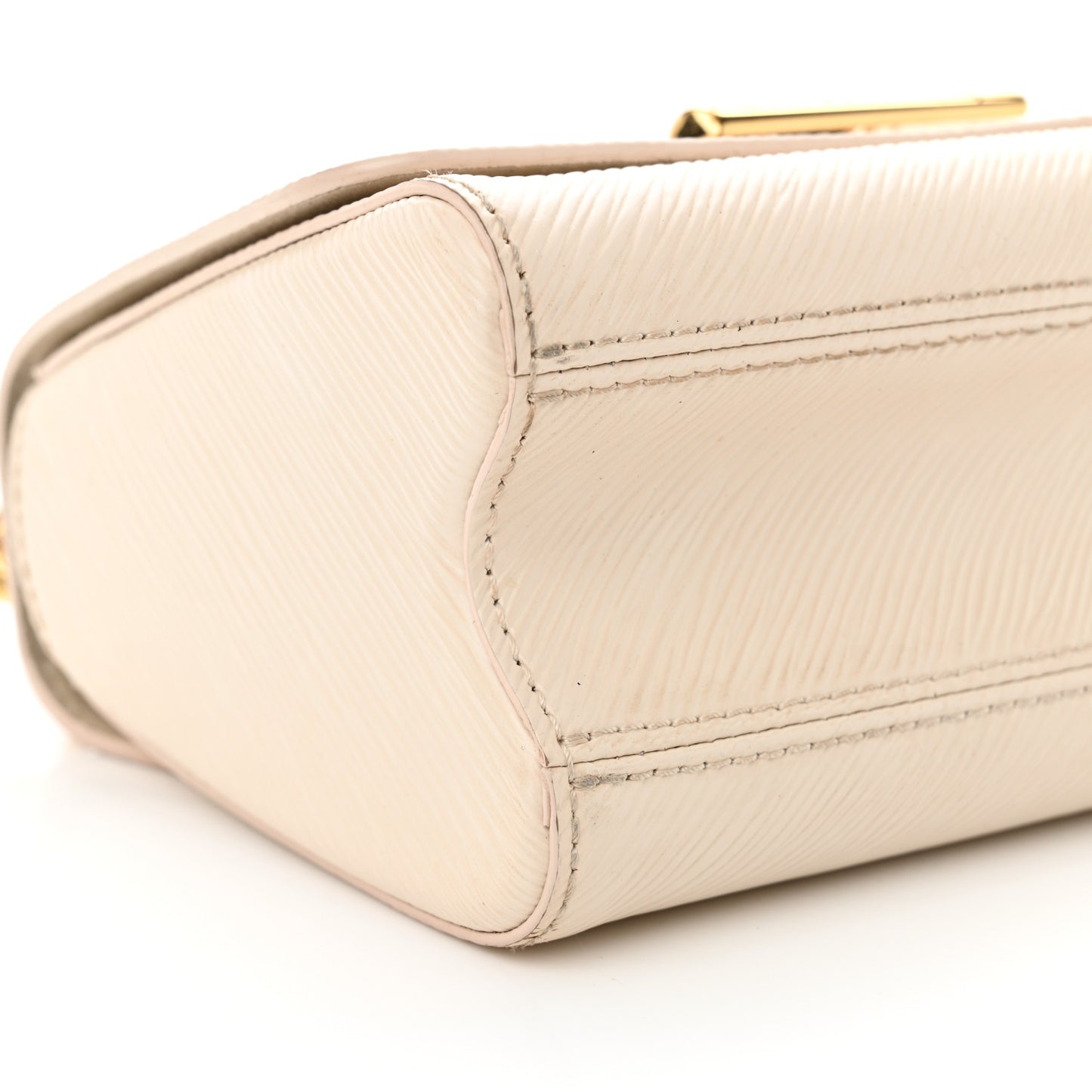 Epi Twist Braided Chain Shoulder Bag PM Quartz White