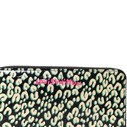 Louis Vuitton Vernis Leopard Zippy Wallet Blue Infini 9 of 10