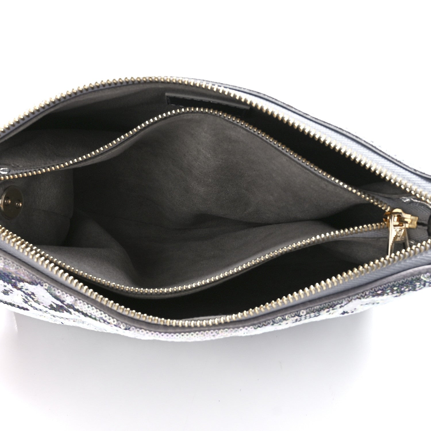 Louis Vuitton Satin Sequin Embroidered Monogram Coussin BB Silver 5 of 10