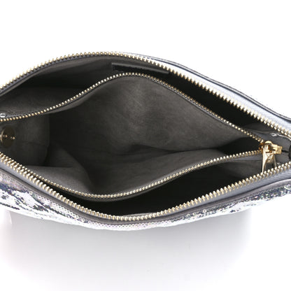 Louis Vuitton Satin Sequin Embroidered Monogram Coussin BB Silver 5 of 10