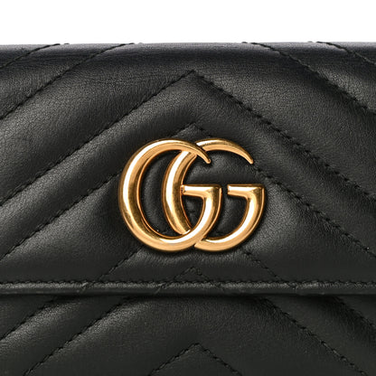 Gucci Calfskin Matelasse GG Marmont Wallet Black 7 of 15