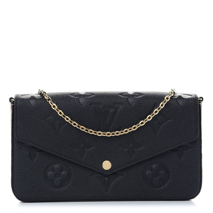 Louis Vuitton Empreinte Monogram Giant Wild At Heart Felicie Pochette Black 1 of 9