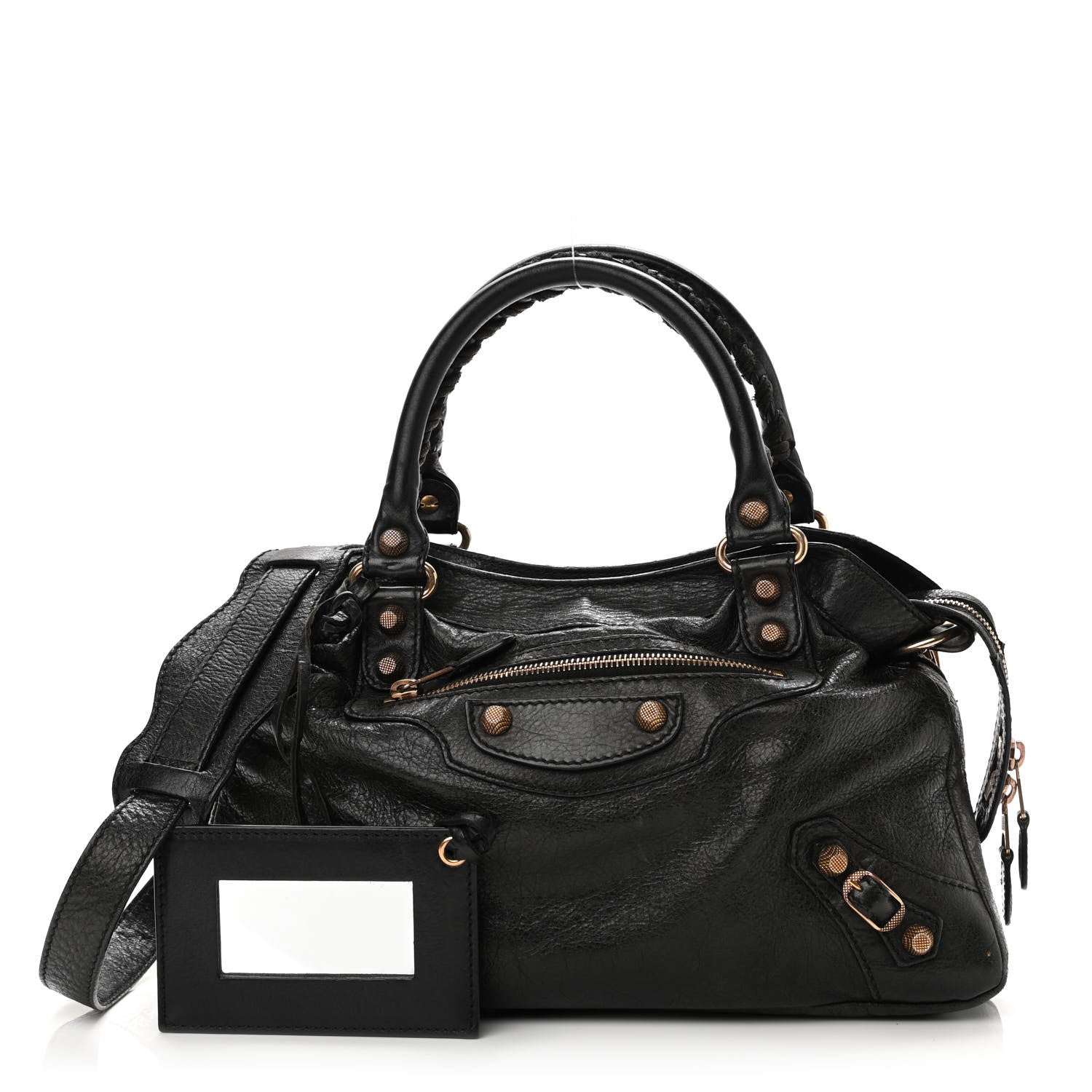 Balenciaga Agneau Giant 12 Rose Gold Hardware Town Black 1 of 13